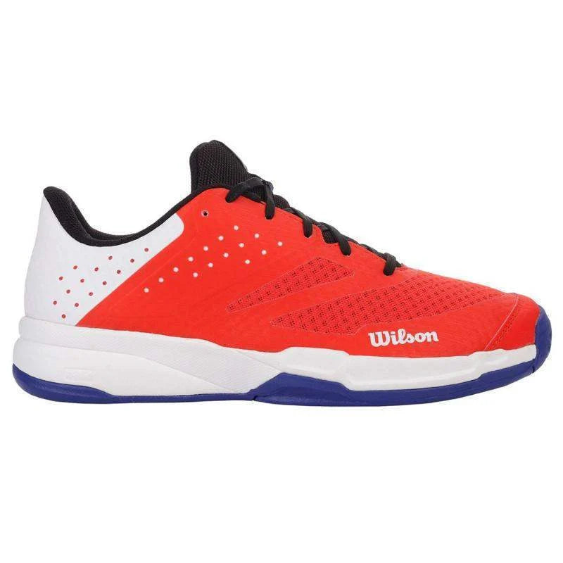 Wilson Kaos Stroke 2.0 White Orange Blue Padel Shoes - Padel Ring