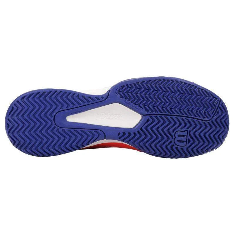 Wilson Kaos Stroke 2.0 White Orange Blue Padel Shoes - Padel Ring