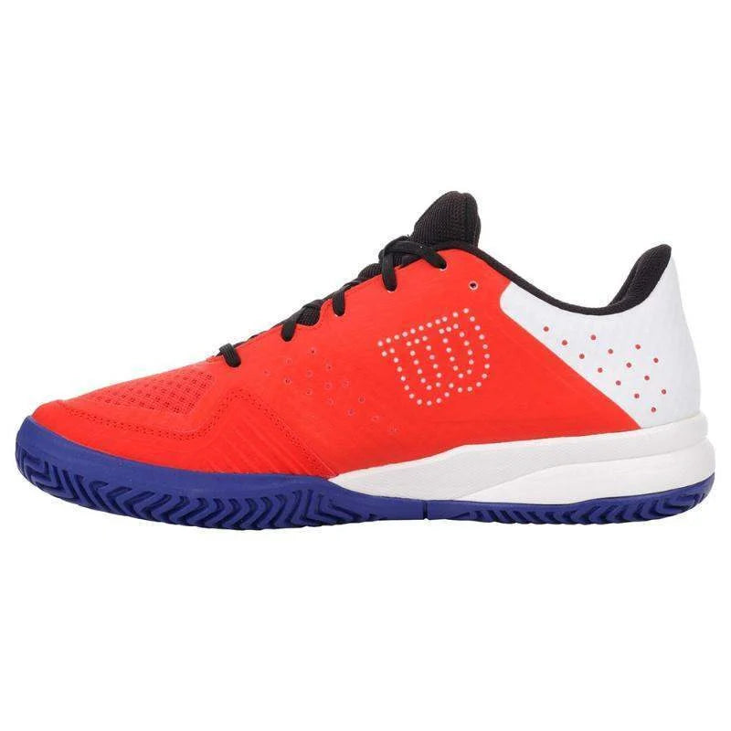 Wilson Kaos Stroke 2.0 White Orange Blue Padel Shoes - Padel Ring